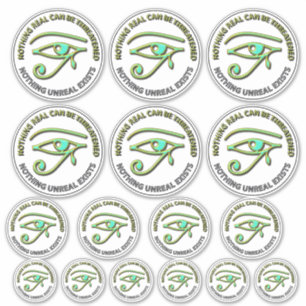 Nothing Real Can be threatened Sticker