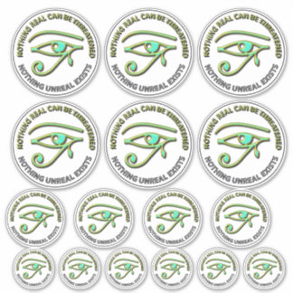 Nothing Real Can be threatened Sticker