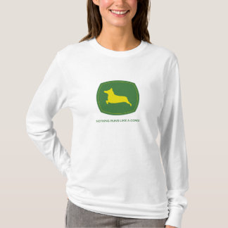 Nothing Runs Like A Corgi Ladies Hoodie T-Shirt