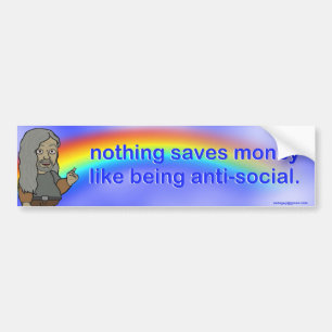 nothing saves money... bumper sticker