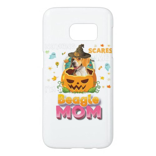 Nothing Scares Me Im A Beagle Dog Mom Witch Hat Samsung Galaxy S7 Case