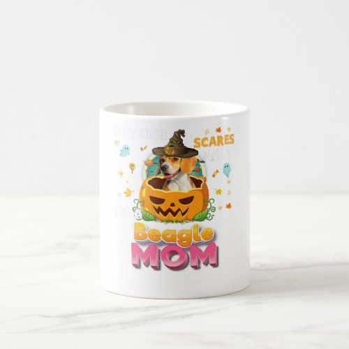 Nothing Scares Me Im A Beagle Dog Mom Witch Hat Coffee Mug