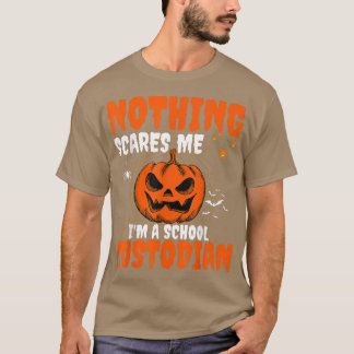 Nothing Scares Me I'm A Custodian Halloween Janito T-Shirt
