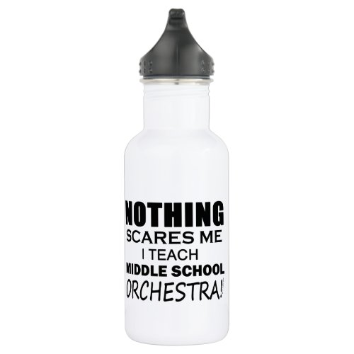 Nothing Scares Me Middle School Orchestra Stainless Steel Water Bottle
