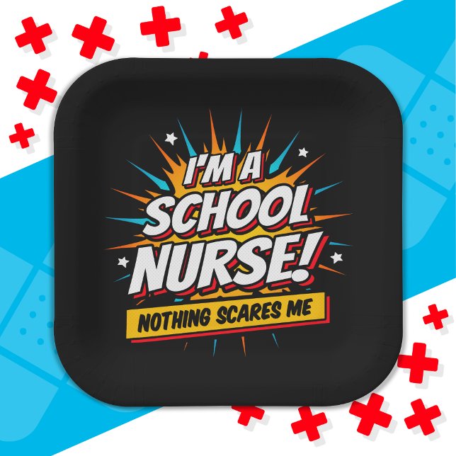 Nothing Scares Me School Nurse Appreciation Paper Plates (Creator Uploaded)