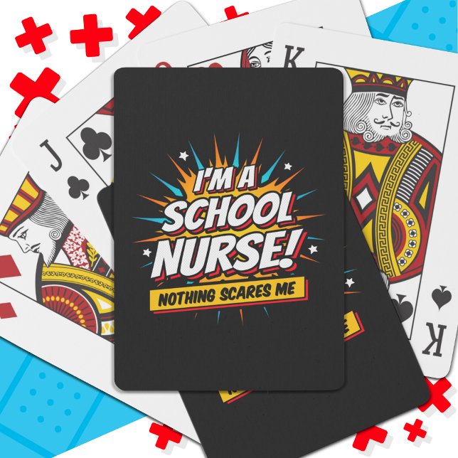 Nothing Scares Me School Nurse Appreciation Poker Cards (Creator Uploaded)