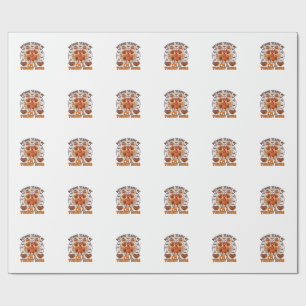 Nothing Scares Me Turkey Mom Halloween Nurse Ghost Wrapping Paper