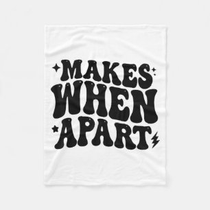 Nothing Sense We’re Funny Retro Quote Design Fleece Blanket