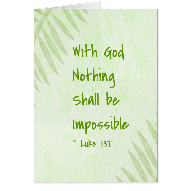 Nothing Shall Be Impossible (Front)