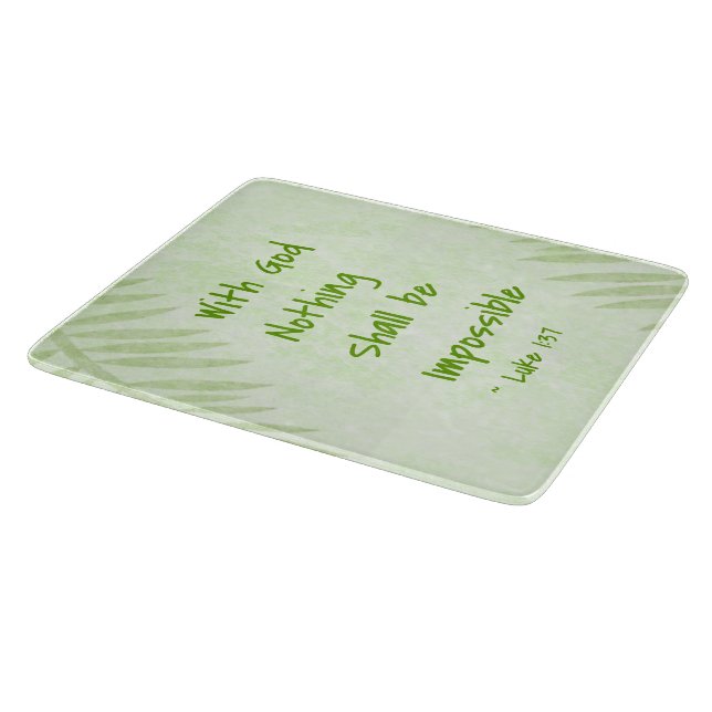 Nothing Shall Be Impossible Palm Cutting Board (Corner)