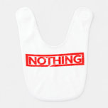 Nothing Stamp Baby Bib