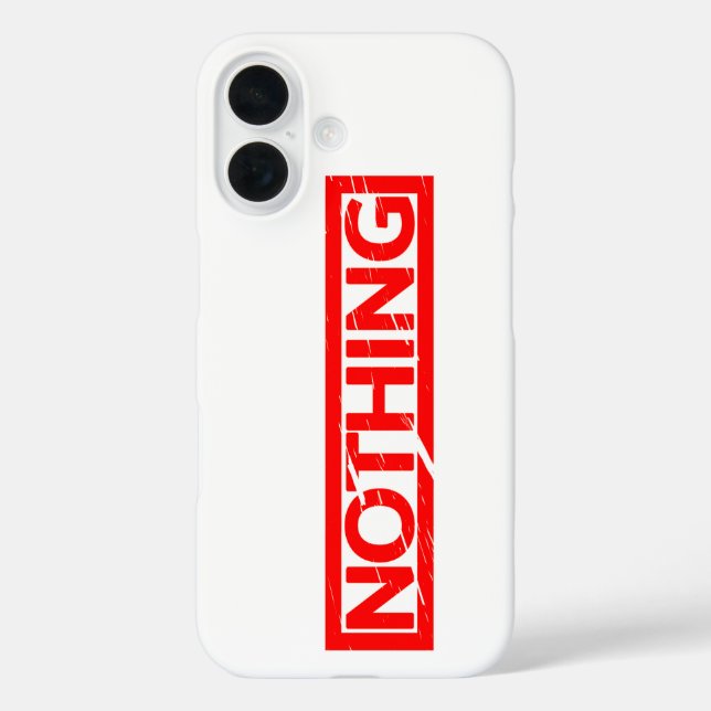 Nothing Stamp Case-Mate iPhone Case (Back)