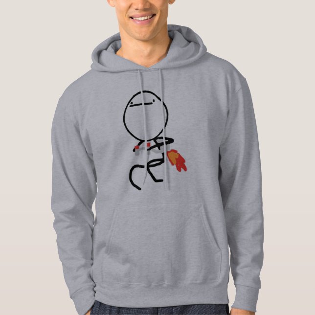 Nothing To Do Here Rage Face Meme Hoodie (Front)