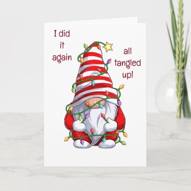 NOTHING WOULD STOP ME FROM SAYING MERRY CHRISTMAS HOLIDAY CARD (Front)