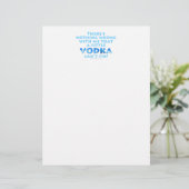 NOTHING WRONG WITH ME VODKA CAN'T FIX LETTERHEAD (Standing Front)