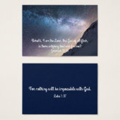 Nothing's Impossible with God Inspiration Card (Front & Back)