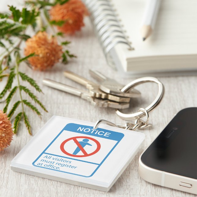 Notice All Visitors Keychain (Creator Uploaded)