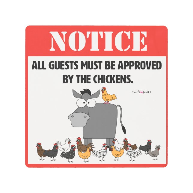 Notice! Metal Print (Front)