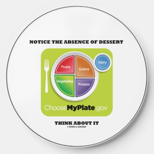 Notice The Absence Of Dessert Think About It Wireless Charger