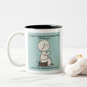 Notice the Beauty of Life Two-Tone Coffee Mug