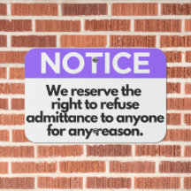 Notice To Refuse Admittance Business Office