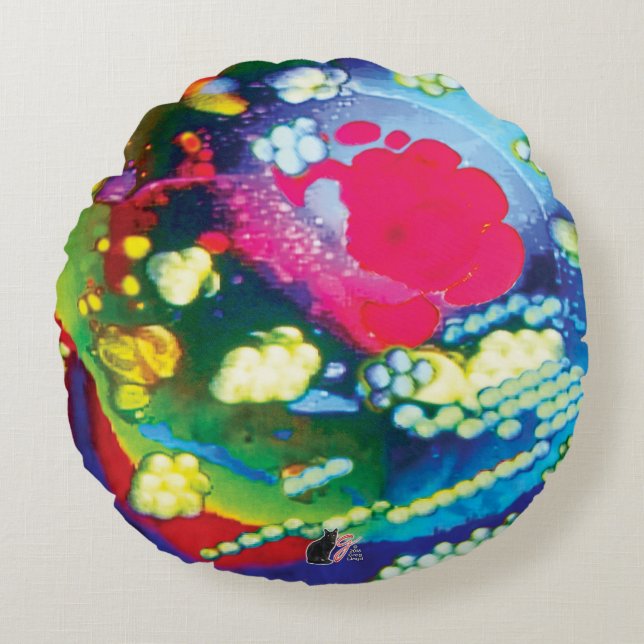 Notion In Motion Round Pillow (Front)