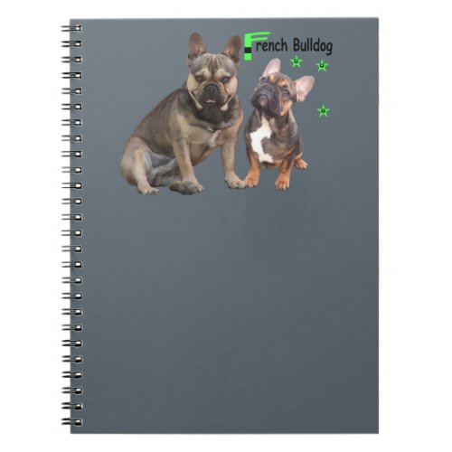 Notizblock franzsische Bulldoggen Notebook