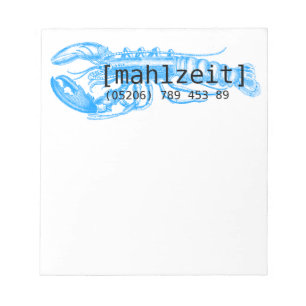 Notizkarten für Restaurants Notepad