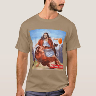 Notoday Satan Jesus Crossover Basketball vintage T-Shirt