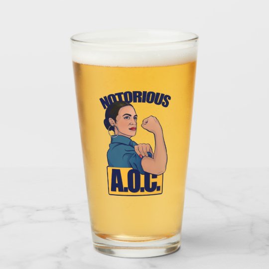 Notorious AOC alexandria ocasio cortez retro rosie Glass ...