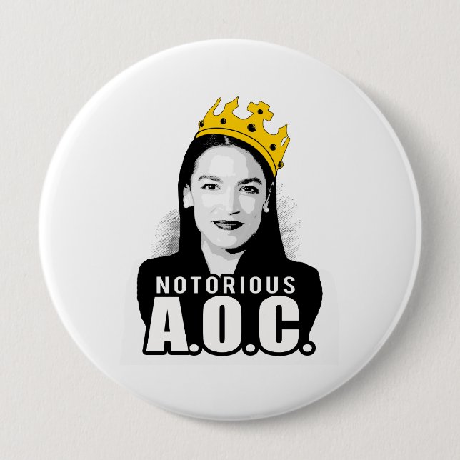 Notorious AOC / Notorious A.O.C. Button (Front)