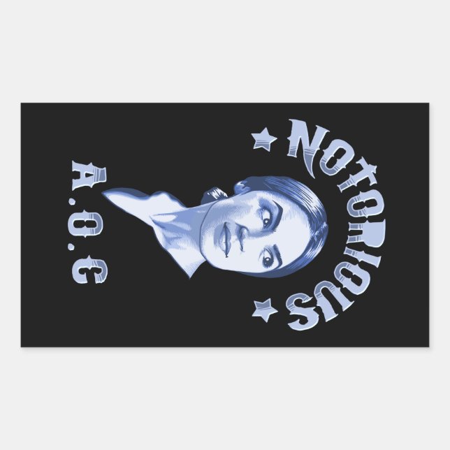 Notorious AOC Rectangular Sticker (Front)