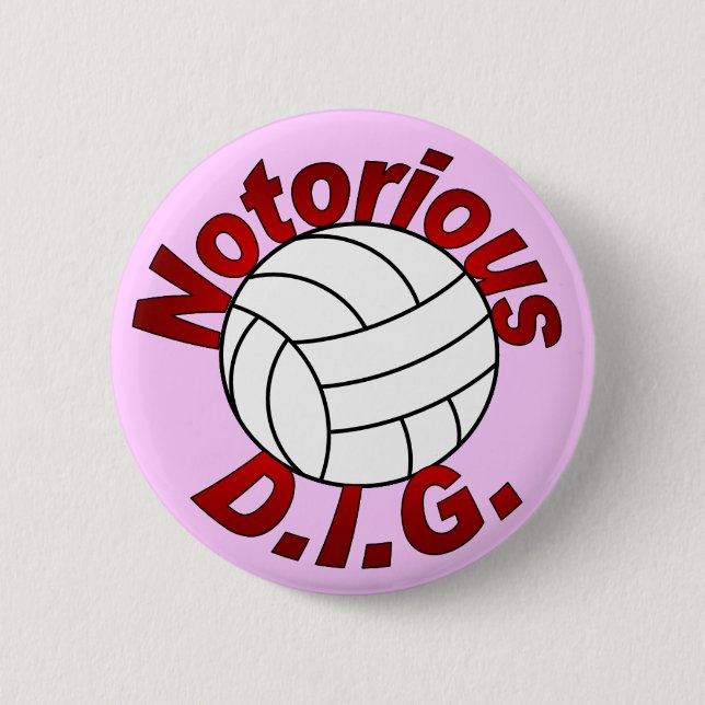 Notorious D.I.G. (pink) Pinback Button (Front)