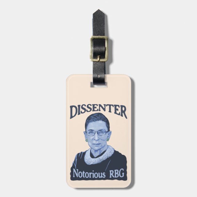 Notorious Dissenter Luggage Tag (Front Vertical)