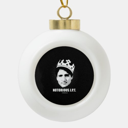 Notorious JPT _png Ceramic Ball Christmas Ornament