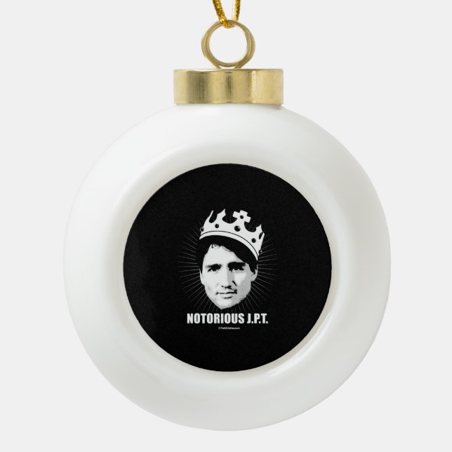 Notorious JPT -.png Ceramic Ball Christmas Ornament (Front)
