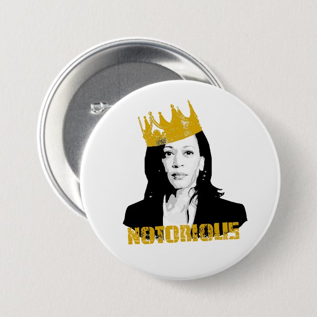 Notorious Kamala Harris Button (Front & Back)