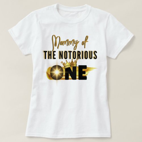 Notorious One Hip Hop 1st Birthday Party Family T_Shirt