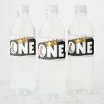 Notorious ONE Hip Hop 1st Birthday Photo Water Bottle Label