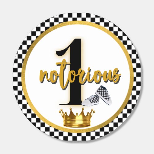 Notorious ONE Retro 90s Hip Hop 1st Birthday Hersheys Kisses