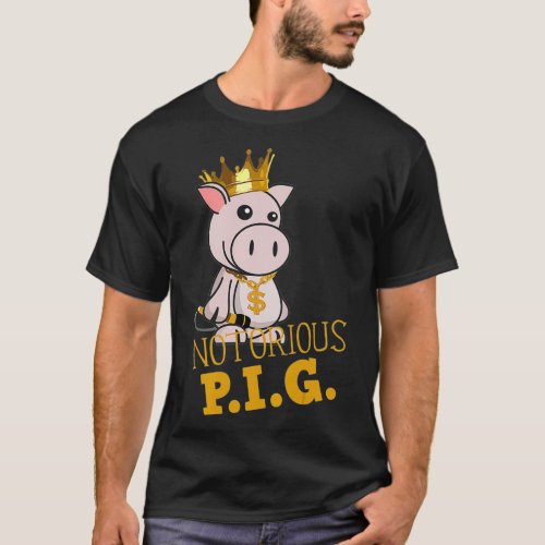 Notorious PIG  Pop RnB Hip Hop Gangster Rapper T_Shirt