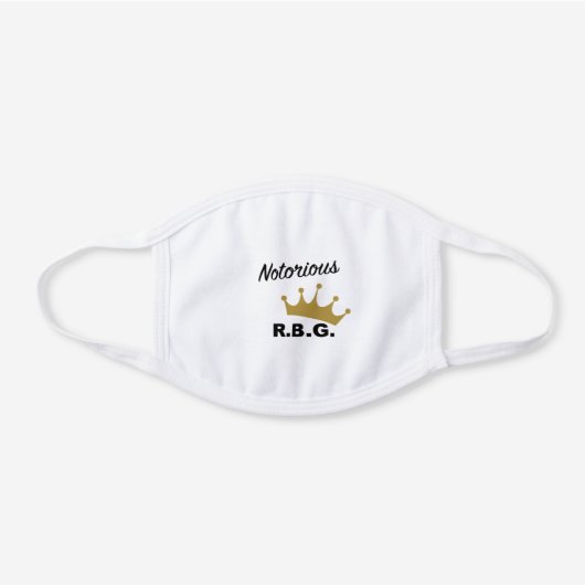 NOTORIOUS R.B.G. - RUTH BADER GINSBURG FACE MASK (Front)