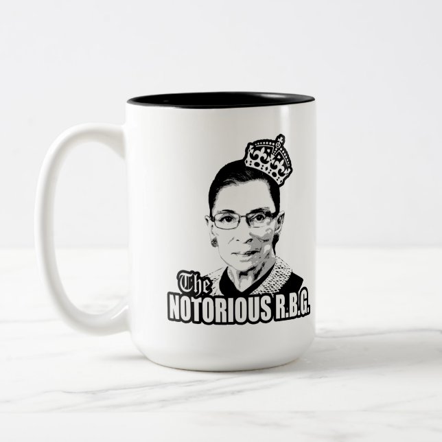 Notorious R.B.G. Two-Tone Coffee Mug (Left)