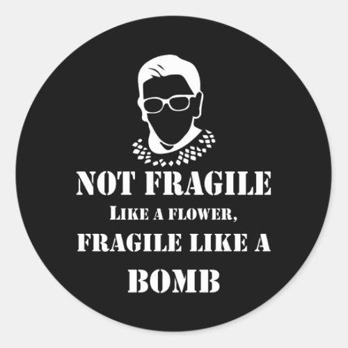 Notorious RBG A Symbol of Dissent and Strength Classic Round Sticker