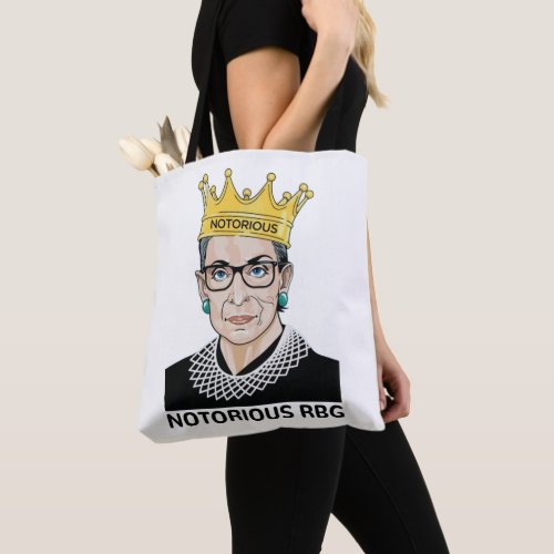 Notorious RBG BLACK _ Ruth Bader Ginsburg Tote Bag