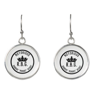 Notorious RBG Dissent Persist Resist Earrings