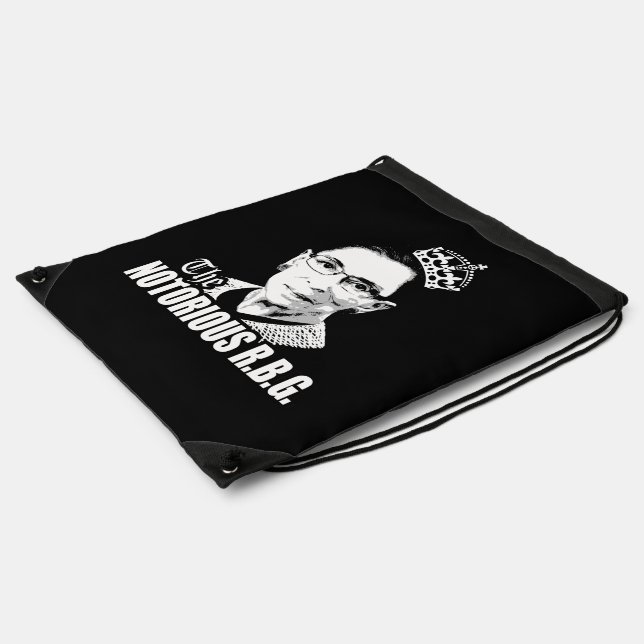 Notorious RBG Drawstring Bag (Side)