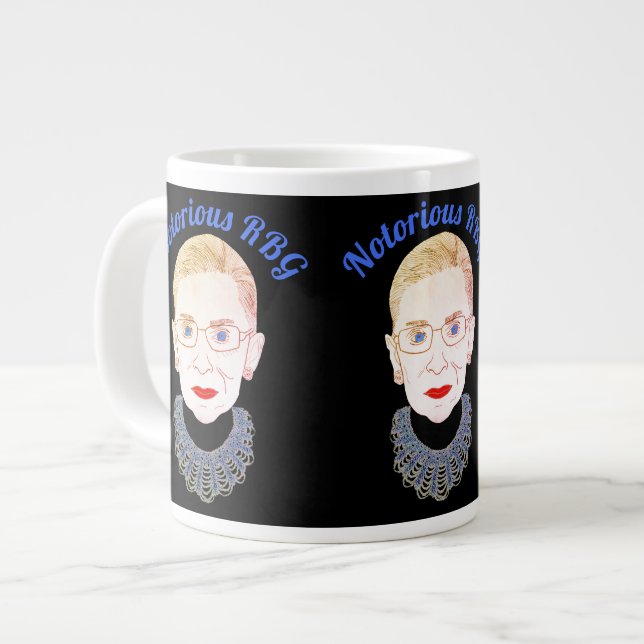 Notorious RBG Giant Coffee Mug (Front Left)