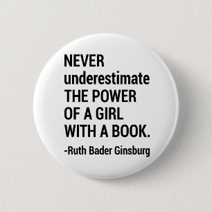 Notorious RBG Gift, Ruth Bader Ginsburg Quote Button