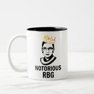 Notorious RBG (GOLD) - Ruth Bader Ginsburg Two-Tone Coffee Mug